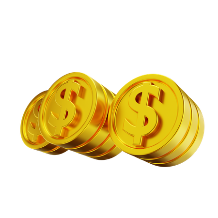 Money Coins 3D Illustration