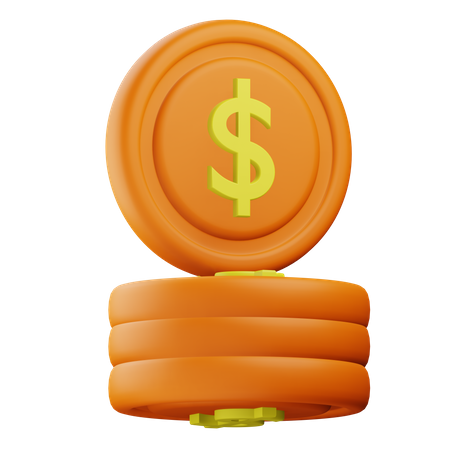 Money Coins  3D Icon