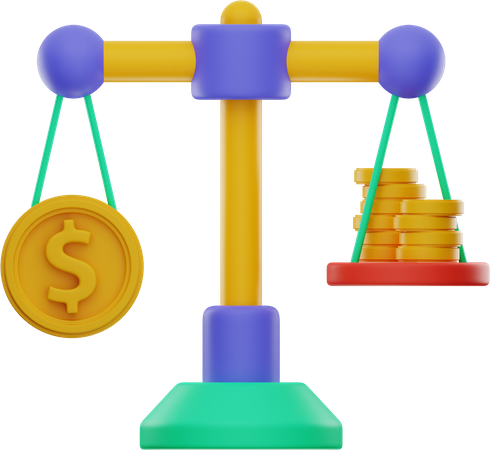 Money Comparison  3D Icon