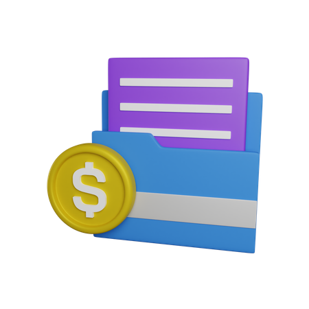 Money Contract  3D Icon