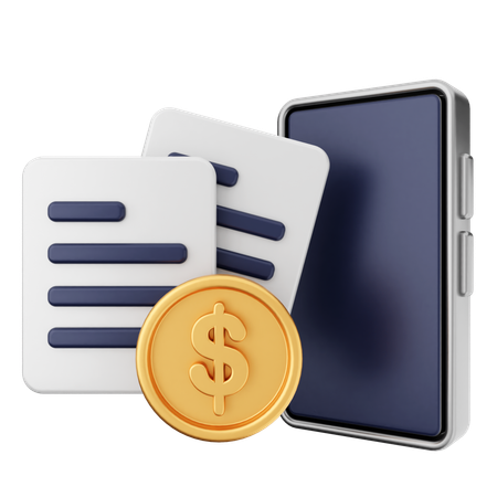 Money Contract  3D Icon