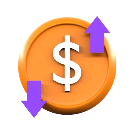 Money Conversion  3D Icon