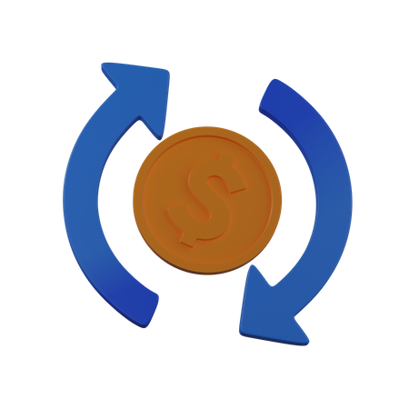 Money Conversion  3D Icon