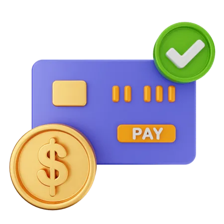 お金 クレジットカード  3D Icon