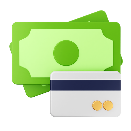 Money Credit Card Payment  3D Icon