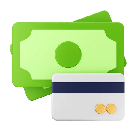 Money Credit Card Payment  3D Icon