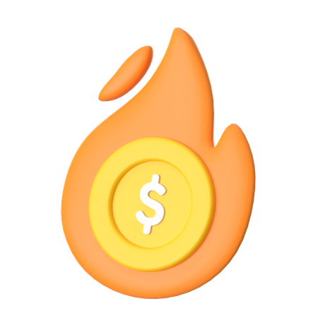 Money Crisis  3D Icon