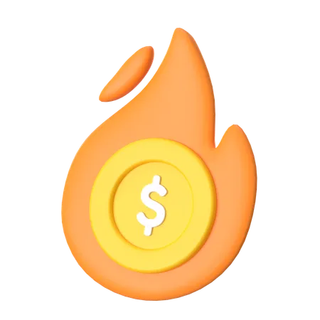Money Crisis  3D Icon