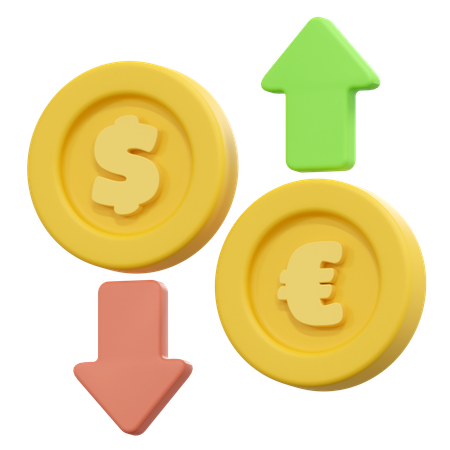 Money currency exchange  3D Icon