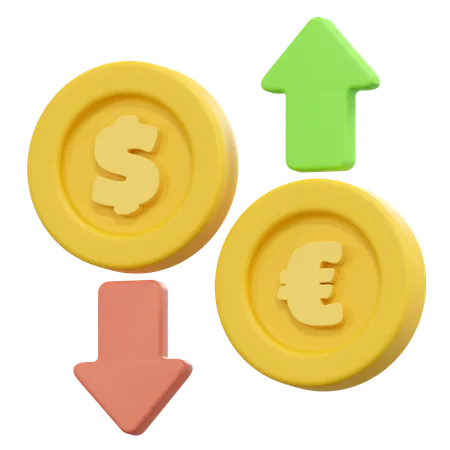 Money currency exchange  3D Icon