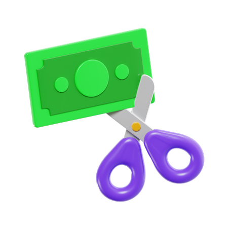 Money Cut  3D Icon