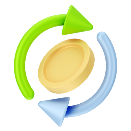 Money Cycle  3D Icon