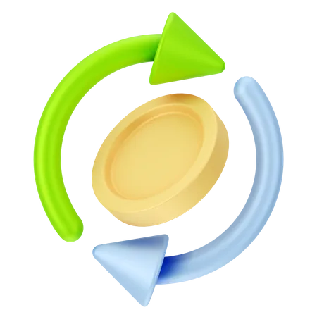 Money Cycle  3D Icon