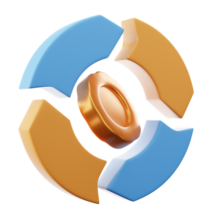 Money Cycle  3D Icon