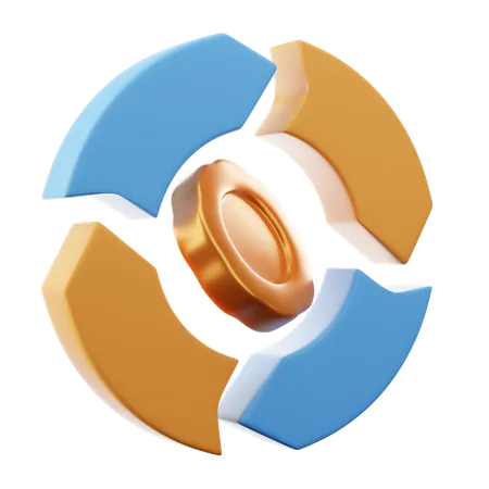 Money Cycle  3D Icon