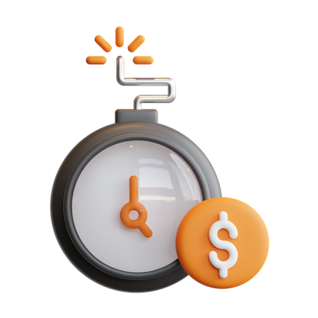 Money Deadline  3D Icon