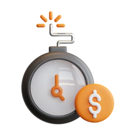 Money Deadline  3D Icon