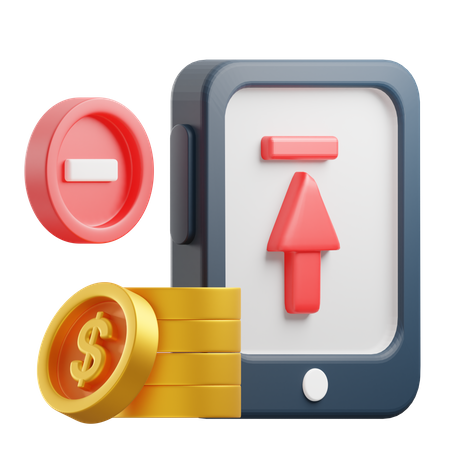 Money Debited  3D Icon
