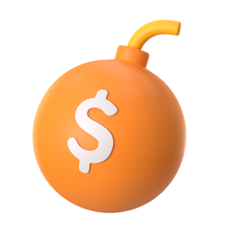 Money Debt  3D Icon