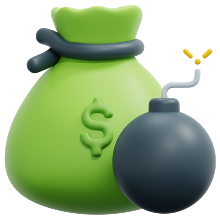 Money Debt  3D Icon