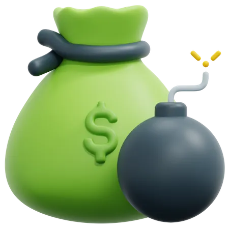 Money Debt  3D Icon