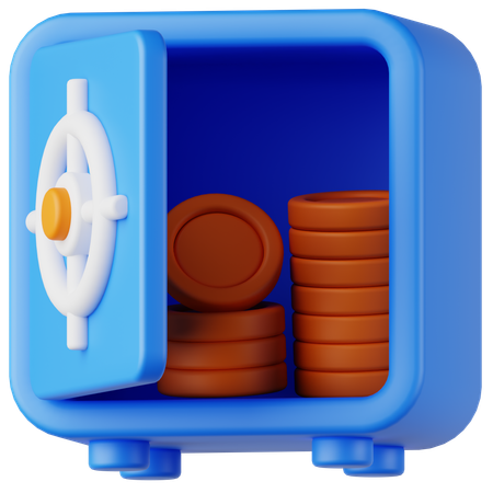 預金  3D Icon