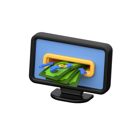 Money Deposit  3D Icon