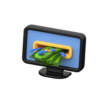 Money Deposit  3D Icon