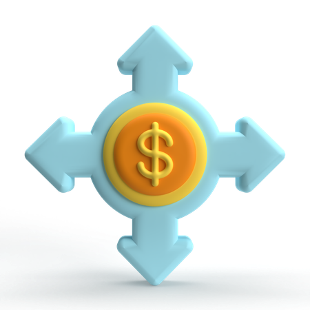 Money Direction  3D Icon