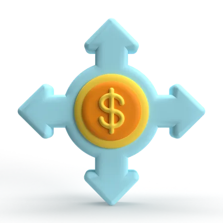 Money Direction  3D Icon