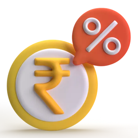 Money Discount  3D Icon