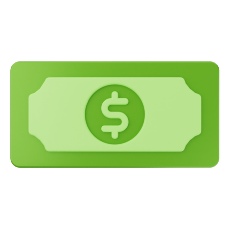 Money Dollar  3D Icon