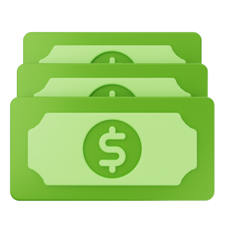 Money Dollar  3D Icon