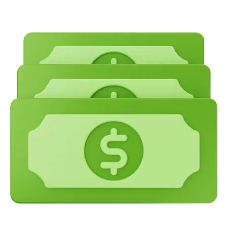 Money Dollar  3D Icon