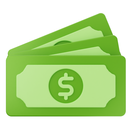 Money Dollar  3D Icon