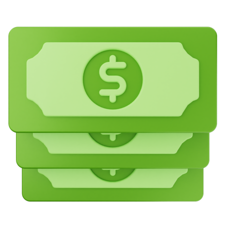 Money Dollar  3D Icon