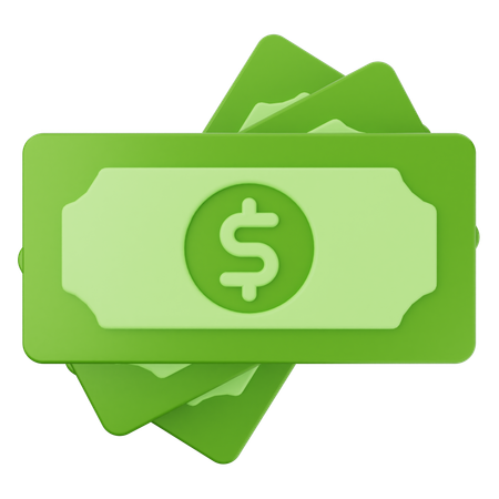 Money Dollar  3D Icon