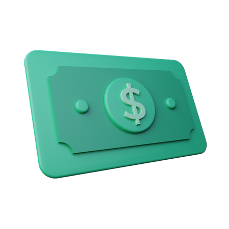 Money Dollar  3D Icon