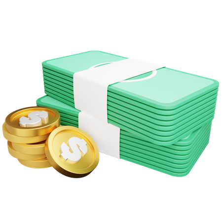 Money Dollar Coin 3D Icon