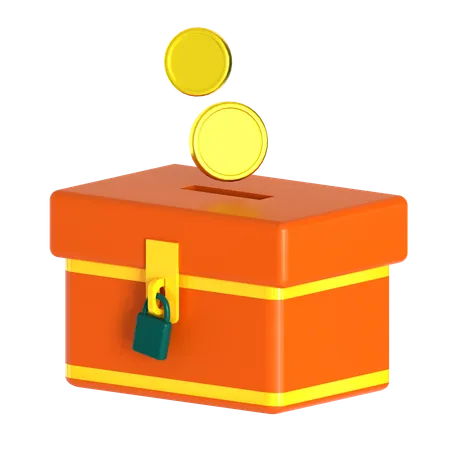 Charity Box 3 D Illustration 3D Icon