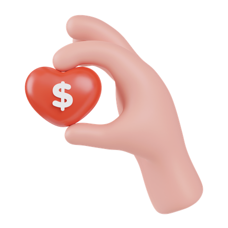 Money Donation  3D Icon
