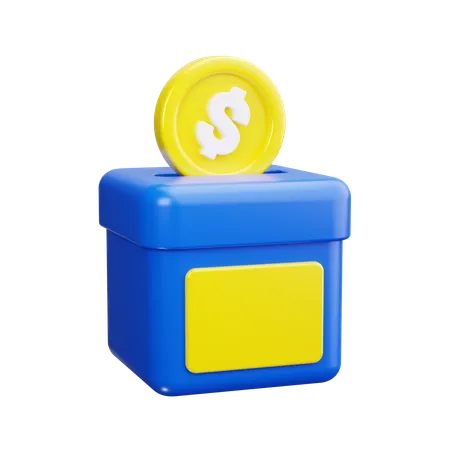 寄付金  3D Icon