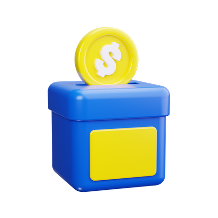 Money Donation  3D Icon