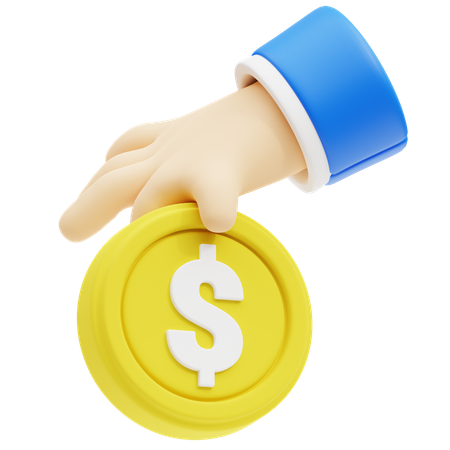 Money Donation  3D Icon