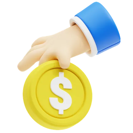 Money Donation  3D Icon