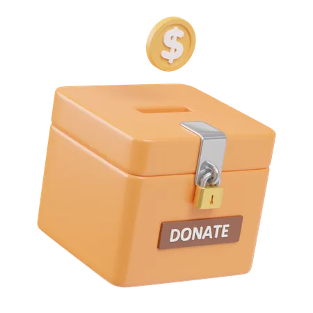 Money Donation  3D Icon