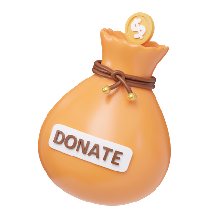 Money Donation  3D Icon