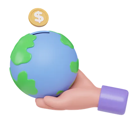 Money Donation  3D Icon