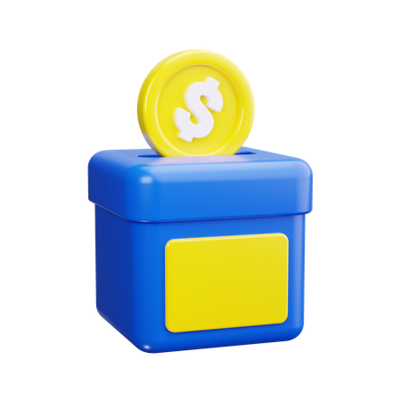 Money Donation  3D Icon