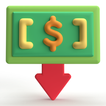 Money Drop  3D Icon